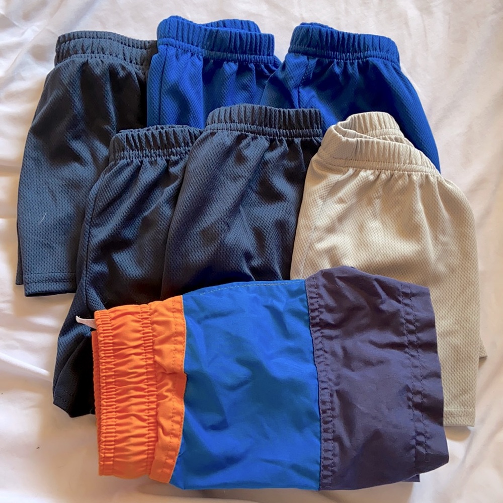 6 pack toddler boys mesh shorts- size 18M